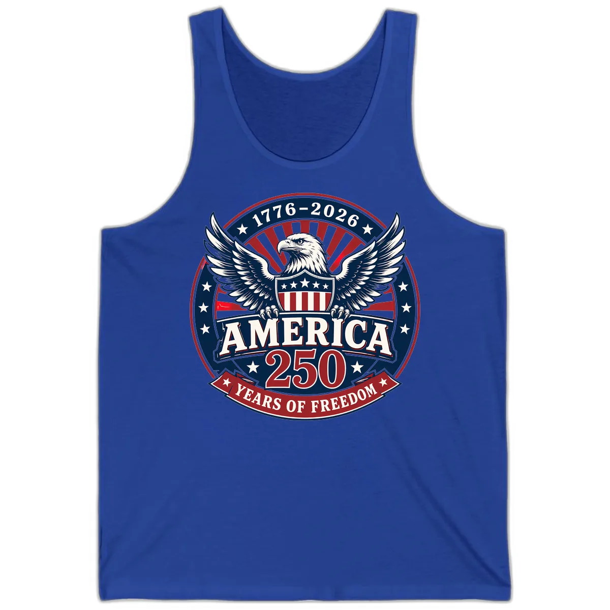 America 250 Years Of Freedom Celebration Tank in True Royal